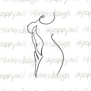 Naked Woman Body Digital Art PNG SVG