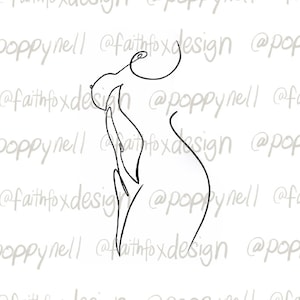 Naked Woman Body Digital Art PNG SVG