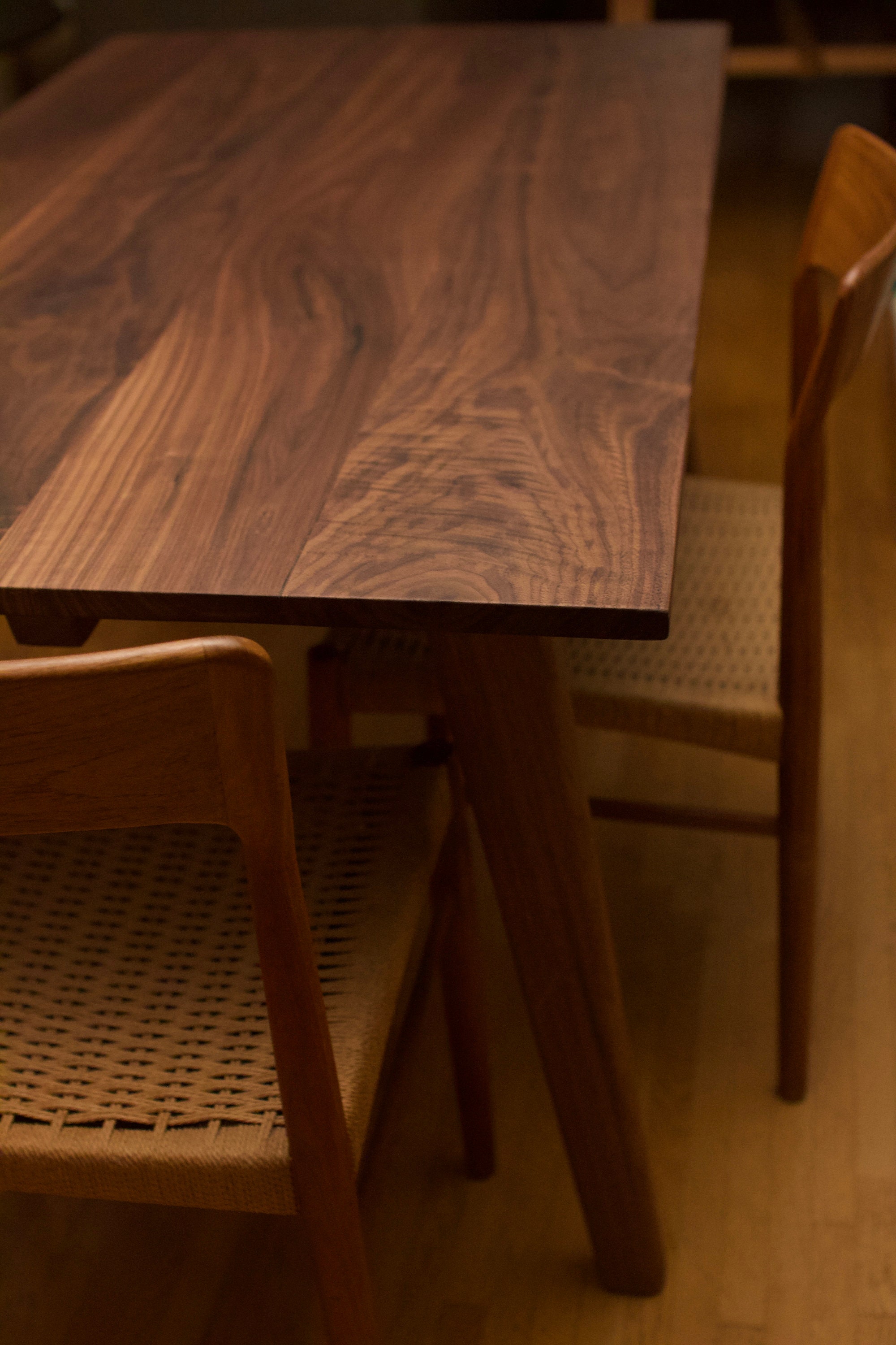 Midcentury Walnut Dining Table Etsy