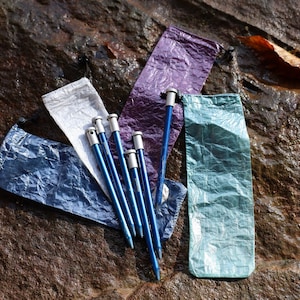 Dyneema tent stake bag