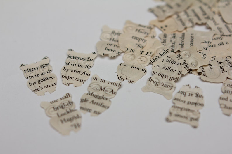 Harry Potter Party Owl Confetti and crafting journaling For Harry Potter Parties