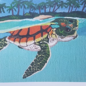 Baby Sea Turtle Print Sea Turtle Wall Art Baby Sea Turtle - Etsy
