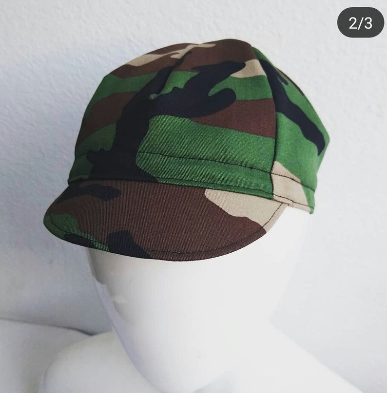camo cycling cap