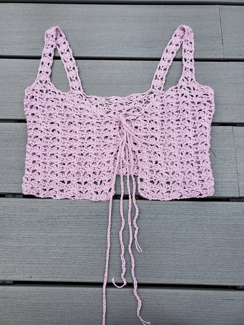 Baby Pink Tie Front Crop Top
