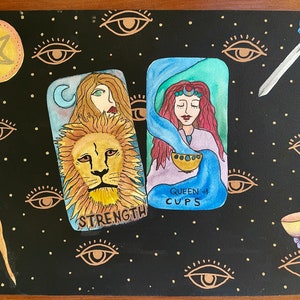 Acuarela + Tinta “Consulta las cartas”