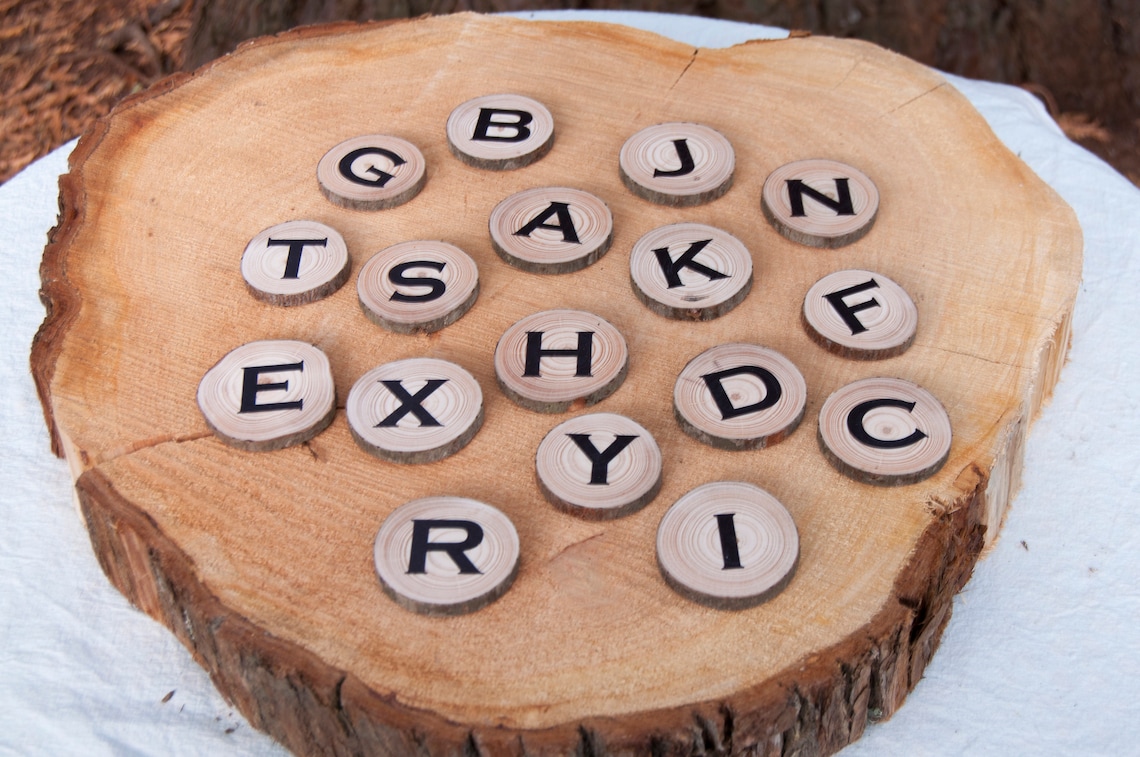Alphabet Letters Alphabet Magnets Magnetic Letters Natural - Etsy