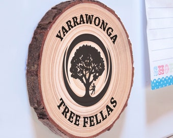 Lot de 10 aimants avec logo en tranches de bois : marketing promotionnel unique