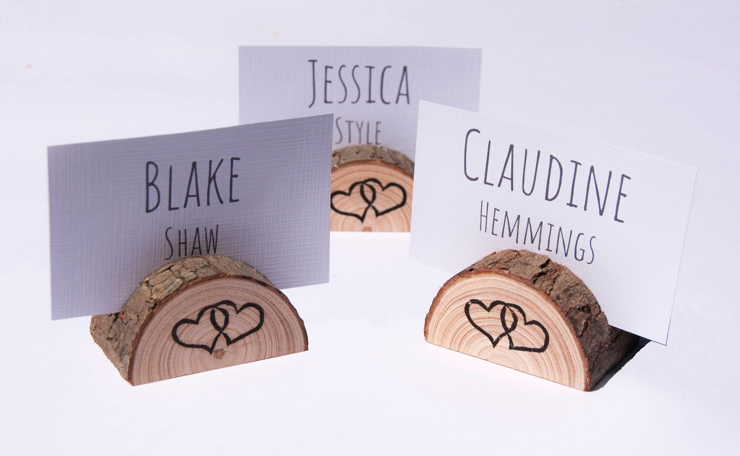 Rustic Wooden Place Card Holders 20 Small Place Card