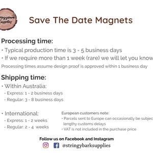 Wood Slice Save The Date Magnets Save-The-Date Wooden Save The Date Magnets Rustic Save the Date Magnets Wood Magnet Save The Date image 6