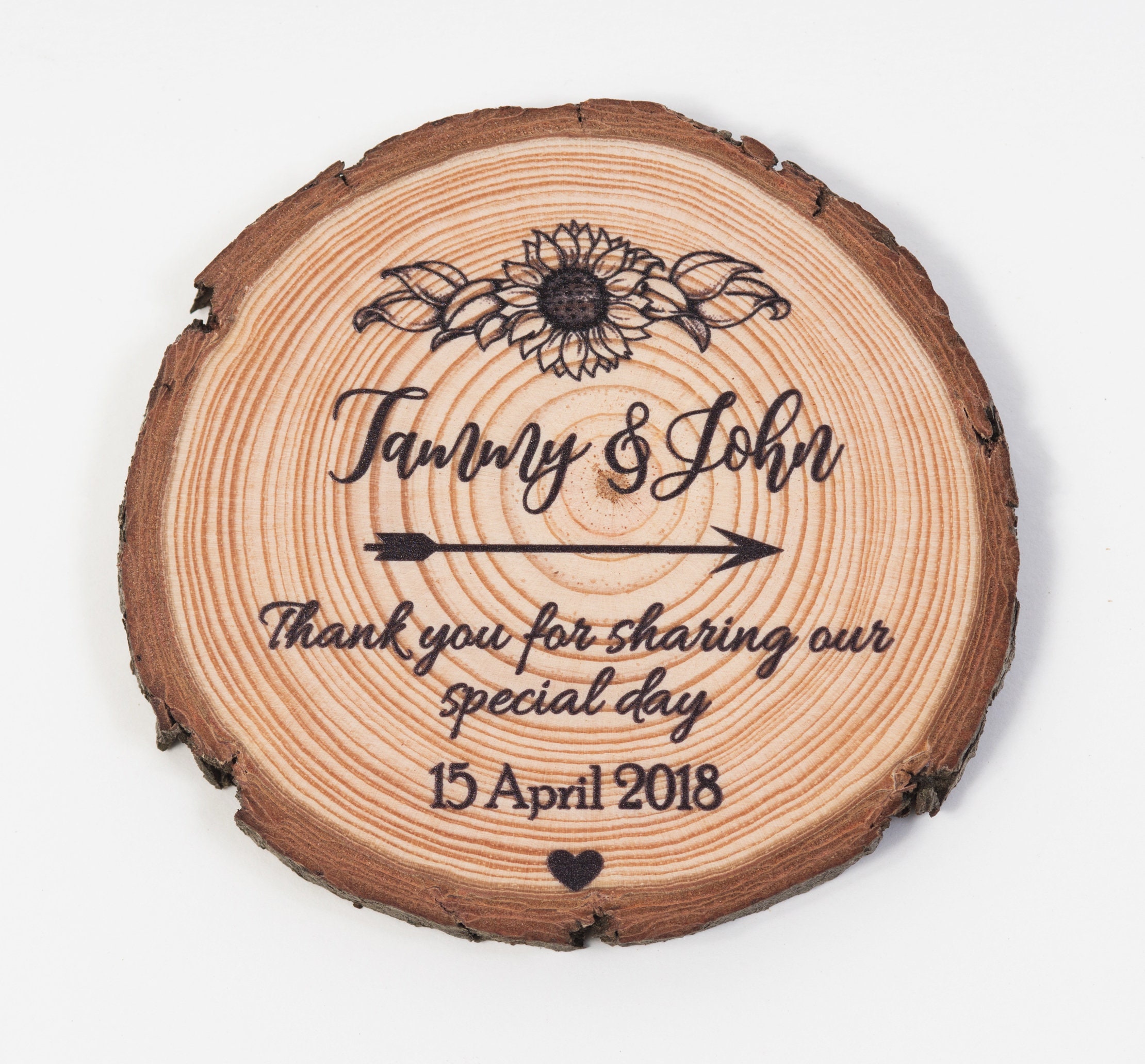 Details And Gifts For Weddings Natural Wood Coasters Set Of 4 Coasters  Presented With Rustic Rope Unique Gifts Practical Novelty - Party Favors -  AliExpress