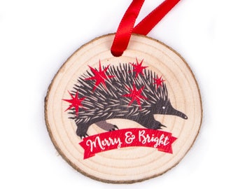 Echidna Christmas Ornament • Gift for Teacher • Australian Christmas Decor • Cute Christmas Gift • Small Xmas Gift • Teacher Gift