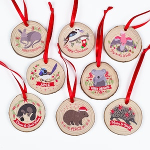 Australian Animals Christmas Ornaments set of 5 Australian Animals Ornaments Made in Australia Gift Christmas Gift from Australia image 9