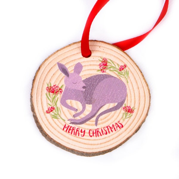 Kangaroo Christmas Ornament • Australian Animals Gift • Australian Christmas Gift • Kangaroo Ornament • Kangaroo Gift • Cute Kangaroo