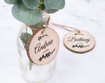 Personalized Wedding Favor Hangtags • Rustic Wedding Favors • Wedding Favours Australia • Personalised Favours • Personalised Bomboniere