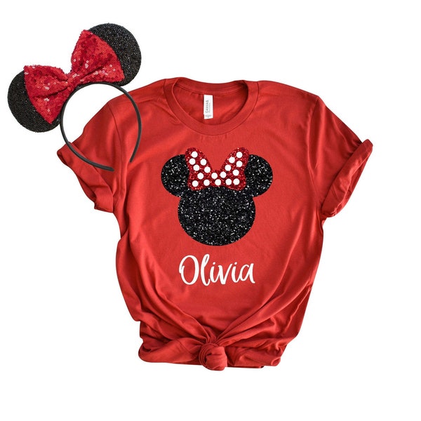 GLITTER Disney Shirt | Minnie Glitter Tank | Minnie Flowy Tank | Disney Tank | Disney Shirt | Toddler Minnie | Baby Shirt | Disney Baby