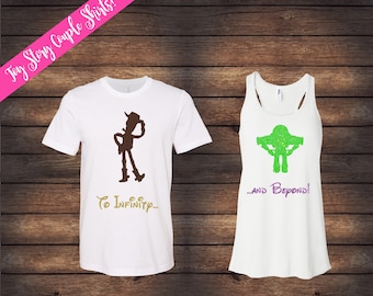 Toy Story Couple Shirts | To Infinity and Beyond Shirts | Disney Couple Shirts | Disney Shirts | Matching Disney Shirts | His & Her Shirts