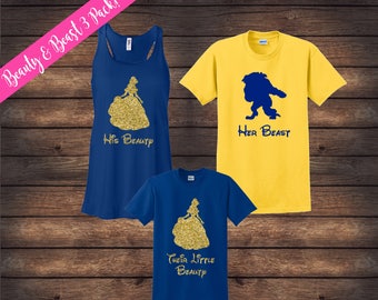 Beauty and Beast Family Shirts | Matching Family Shirts | Disney Shirts | Custom Disney Shirts | Beauty Beast Shirts | Disney Family Shirts