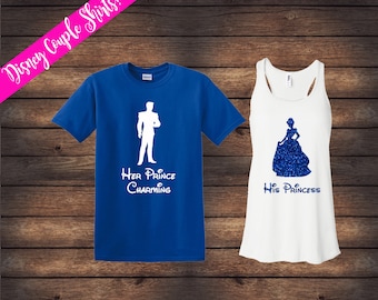 His Princess Her Prince Charming | Cinderella Shirts | Disney Couple Shirts | Disney Shirts | Matching Disney Shirts | His & Her Shirts
