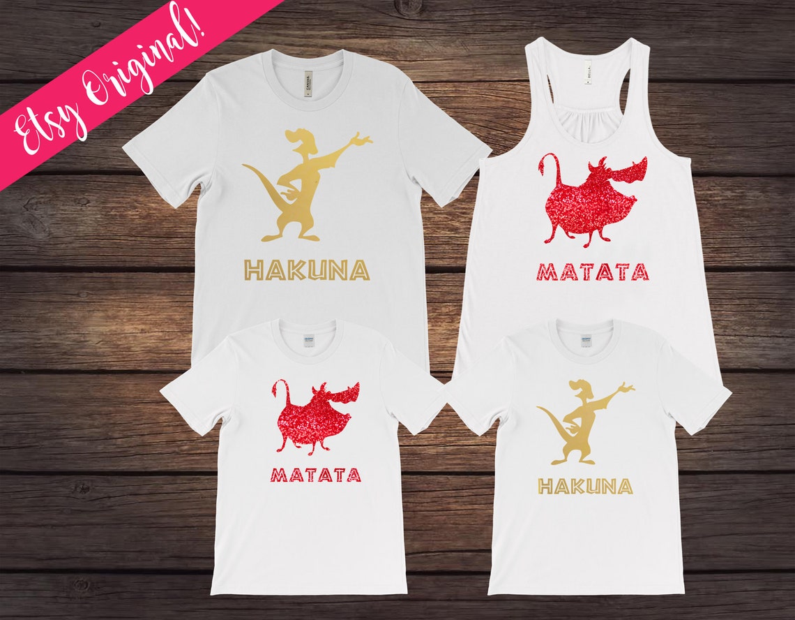 hakuna matata matching shirts