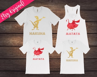 Hakuna Matata Family Shirts | Matching Family Shirts | Disney Shirts | Custom Disney Shirts | Hakuna Matata Shirts | Disney Family Shirts