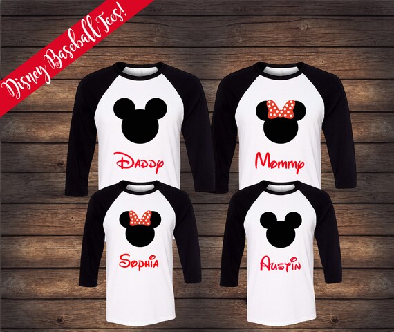 Disney Raglan Family Shirts