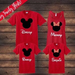 ON SALE | Disney Family Shirts | Matching Family Shirts | Disney Shirts | Custom Disney Shirts | Mickey Minnie Shirts | Disney Vacation