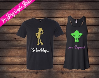 Toy Story Couple Shirts | To Infinity and Beyond Shirts | Disney Couple Shirts | Disney Shirts | Matching Disney Shirts | His & Her Shirts
