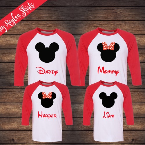 Disney Raglan Family Shirts Matching 