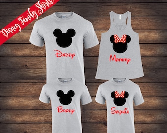 ON SALE | Disney Family Shirts | Matching Family Shirts | Disney Shirts | Custom Disney Shirts | Mickey Minnie Shirts | Disney Vacation