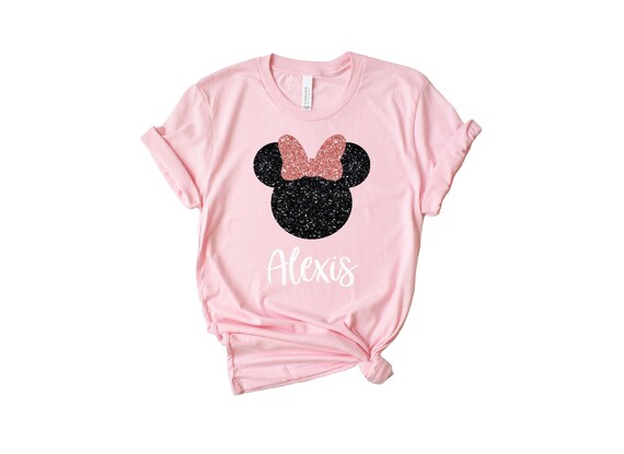 rose gold minnie shirt