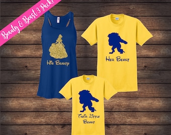Beauty and Beast Family Shirts | Matching Family Shirts | Disney Shirts | Custom Disney Shirts | Beauty Beast Shirts | Disney Family Shirts