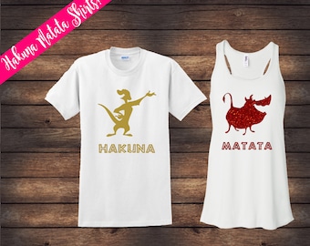 Lion King Couple Shirts | Hakuna Matata Shirts | Disney Couple Shirts | Custom Disney Shirts | Matching Disney Shirts | His & Her Shirts