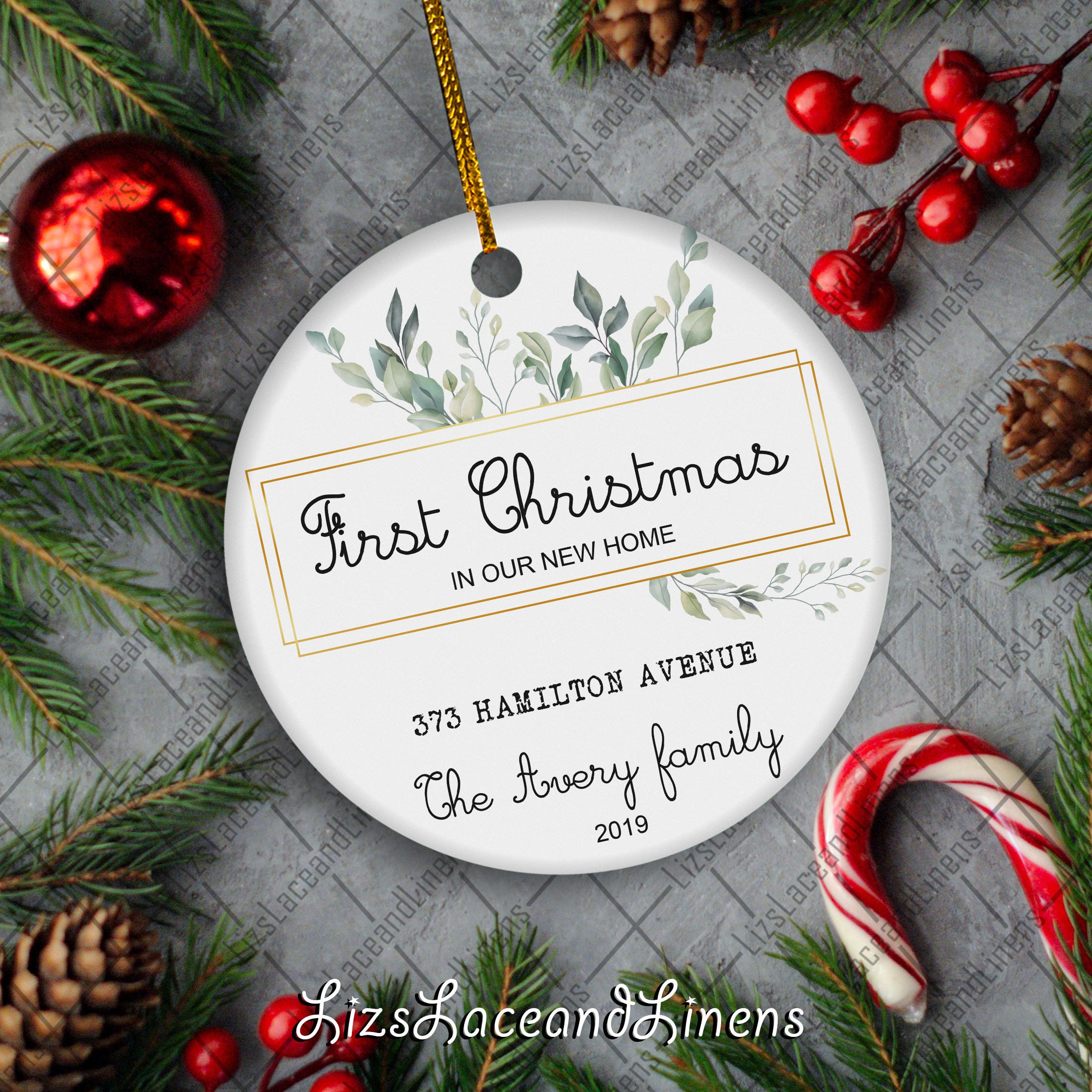 Personalized New Home Ornament New Home Christmas Ornaments Etsy UK