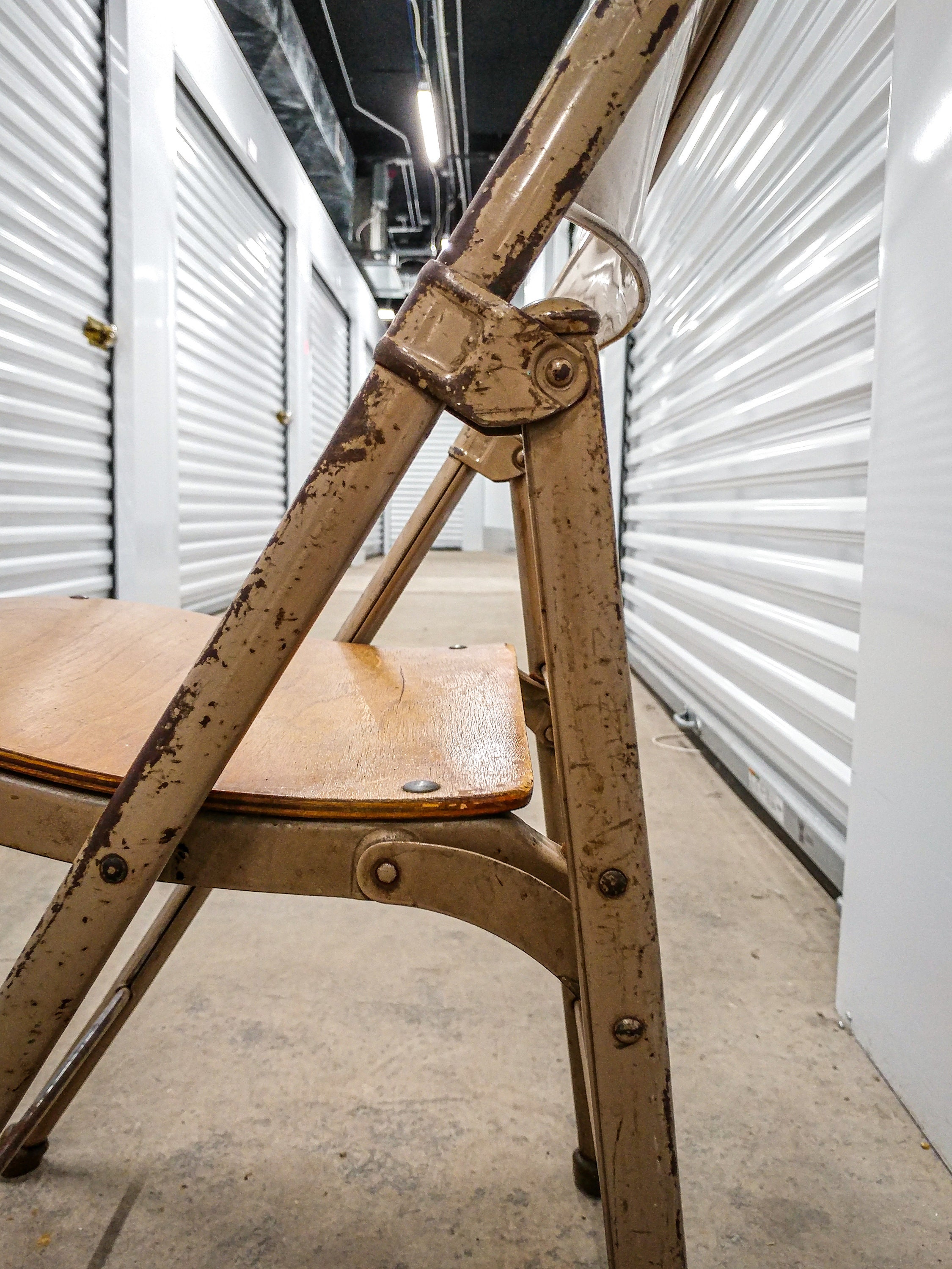 American Seating Company Wood & Metal Folding Chairs - Etsy