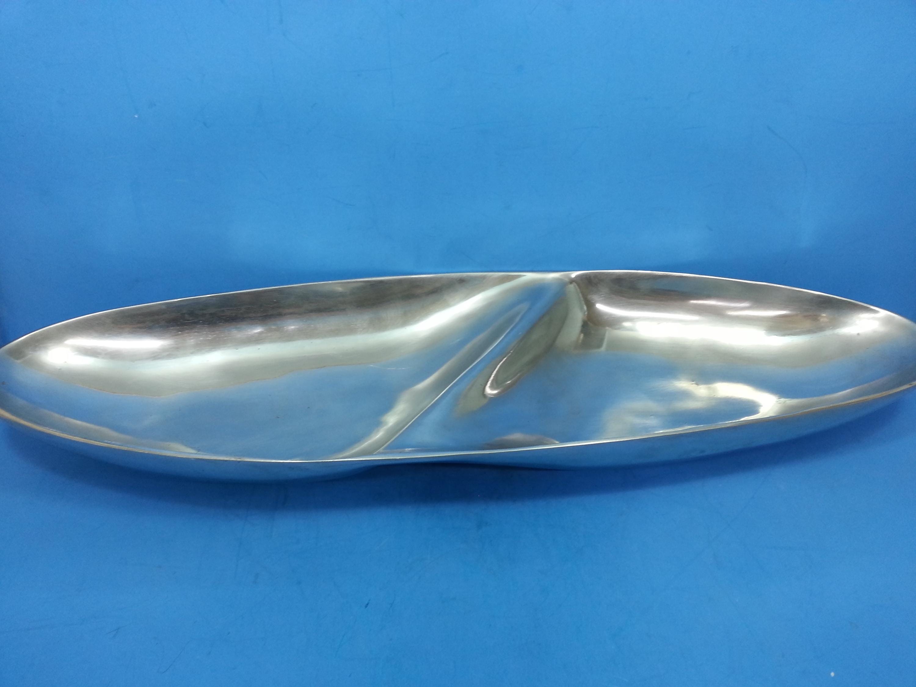 Lunares San Francisco Polished Aluminum Tray Dish Decorative Plate