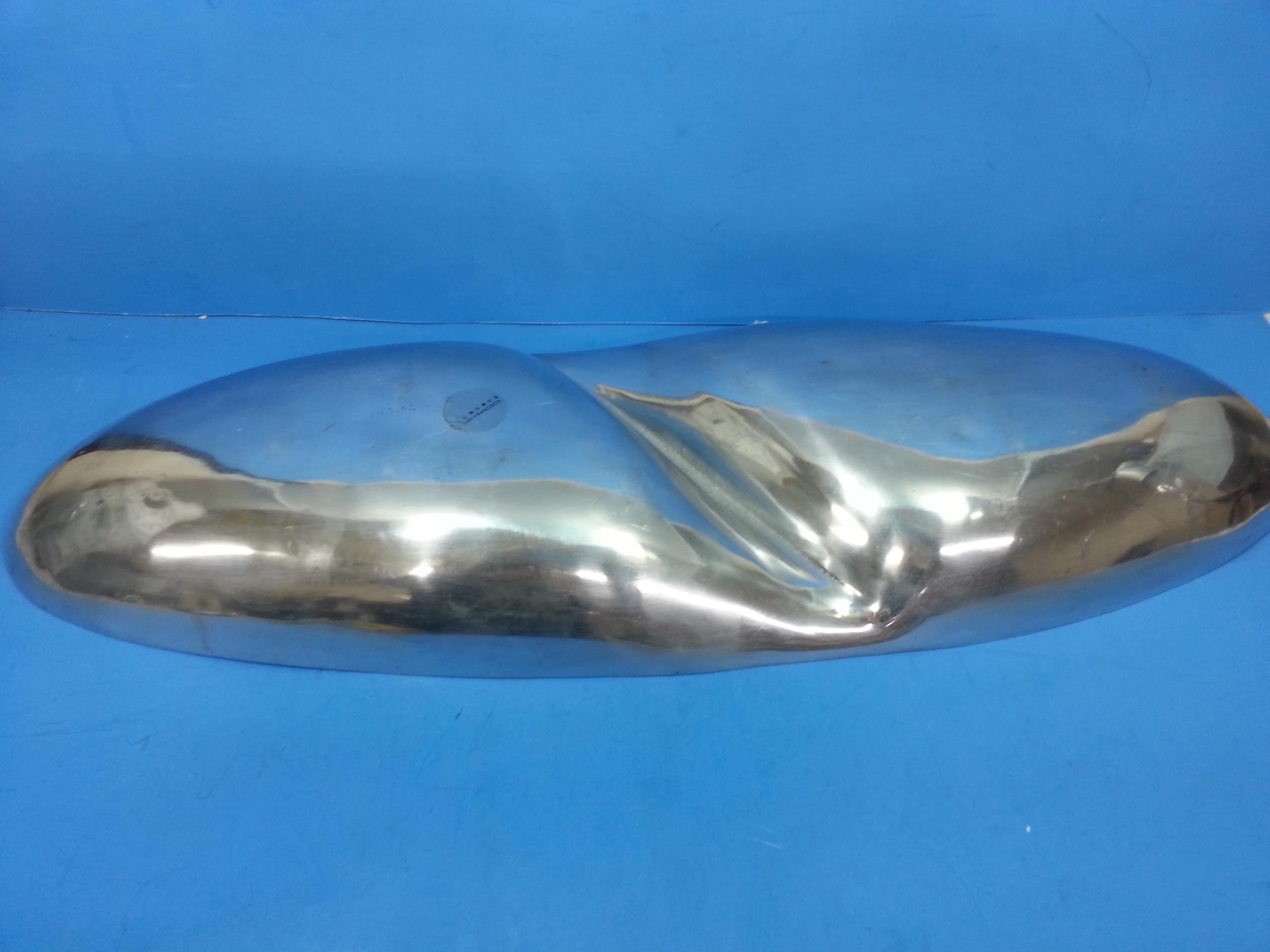 Lunares San Francisco Polished Aluminum Tray Dish Decorative Plate