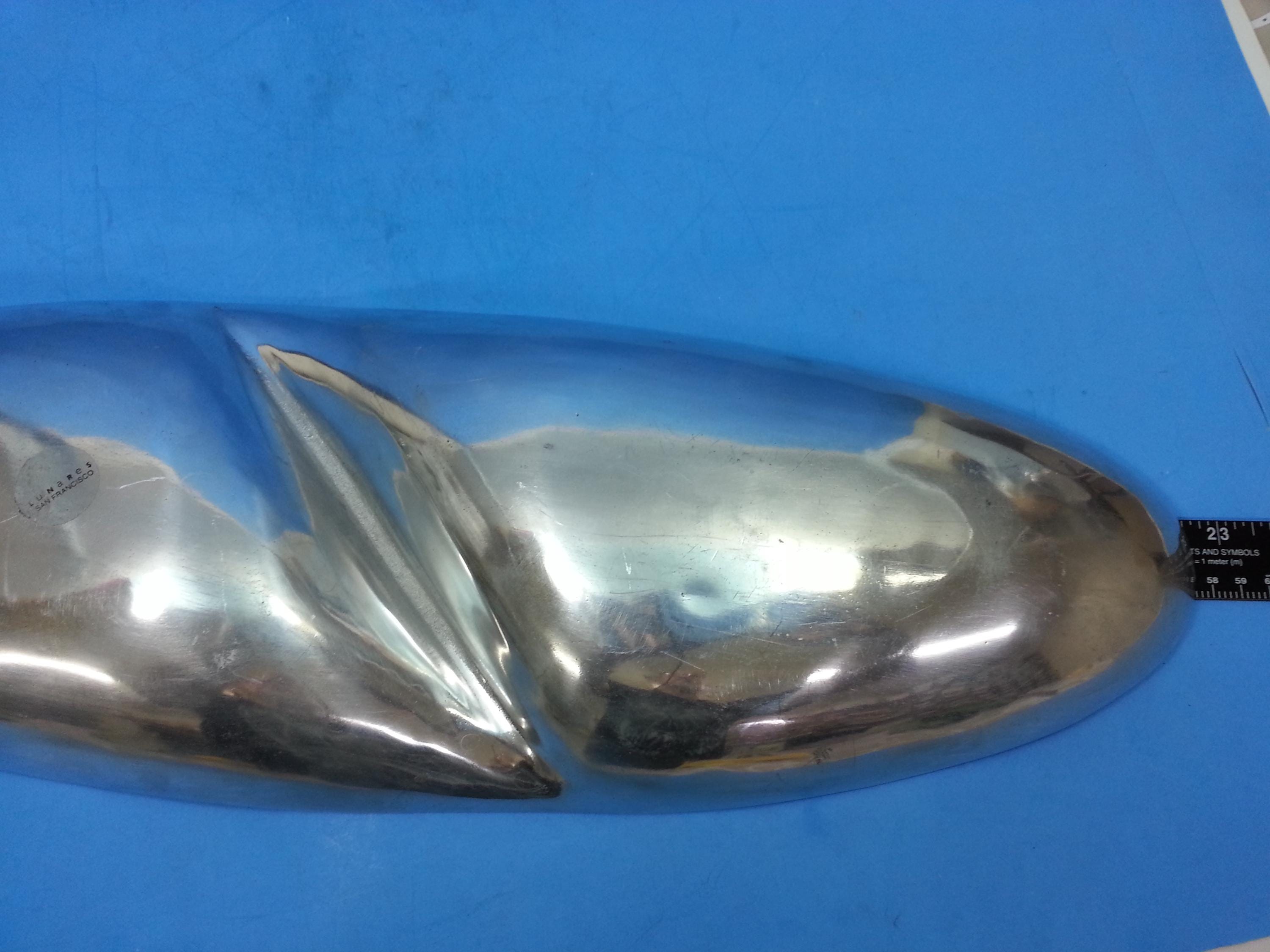 アメリカ LUNARES SAN FRANCISCO 37cmプレート Lunares San Francisco Polished Aluminum Tray Dish Decorative Plate