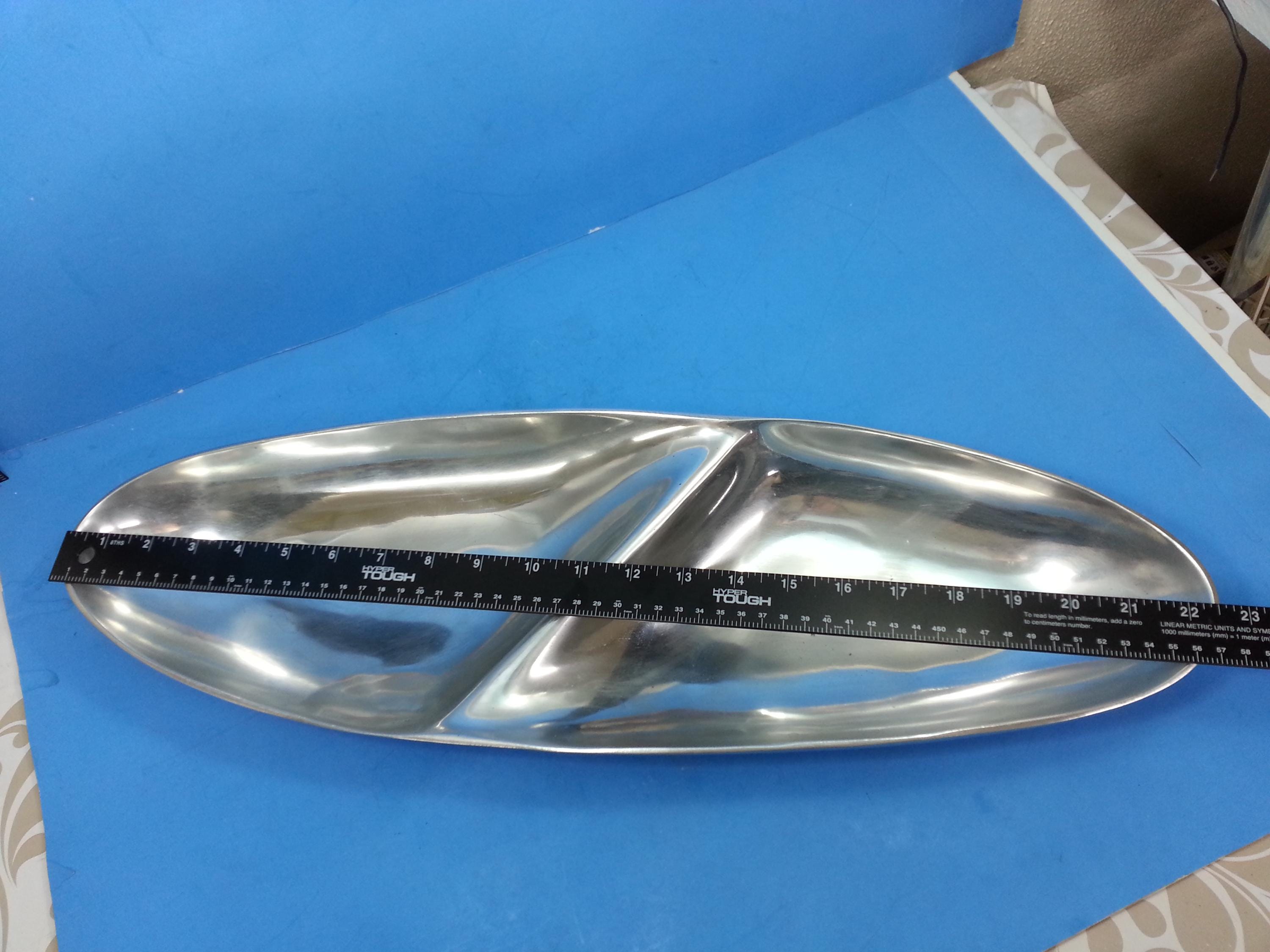 アメリカ LUNARES SAN FRANCISCO 37cmプレート Lunares San Francisco Polished Aluminum Tray Dish Decorative Plate