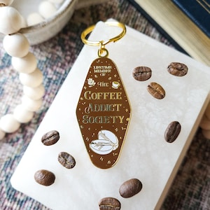 Llavero esmaltado de la Coffee Addict Society
