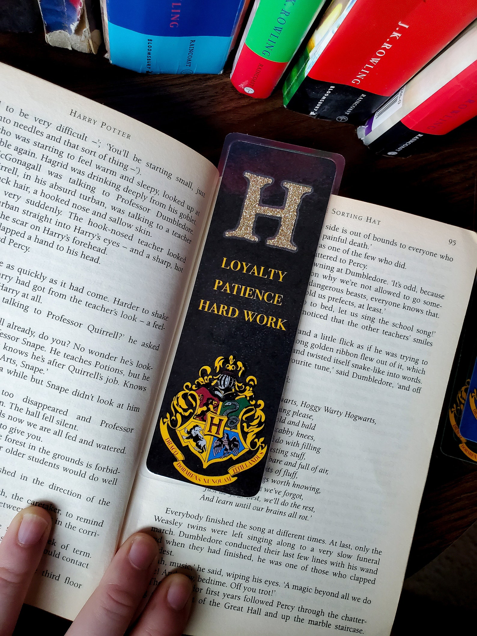 Hogwarts House Bookmark Harry Potter | Etsy