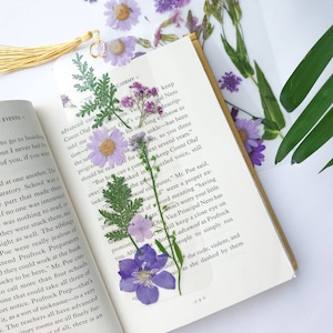 Buy Purple Pressed Flower Bookmark Online in India - Etsy