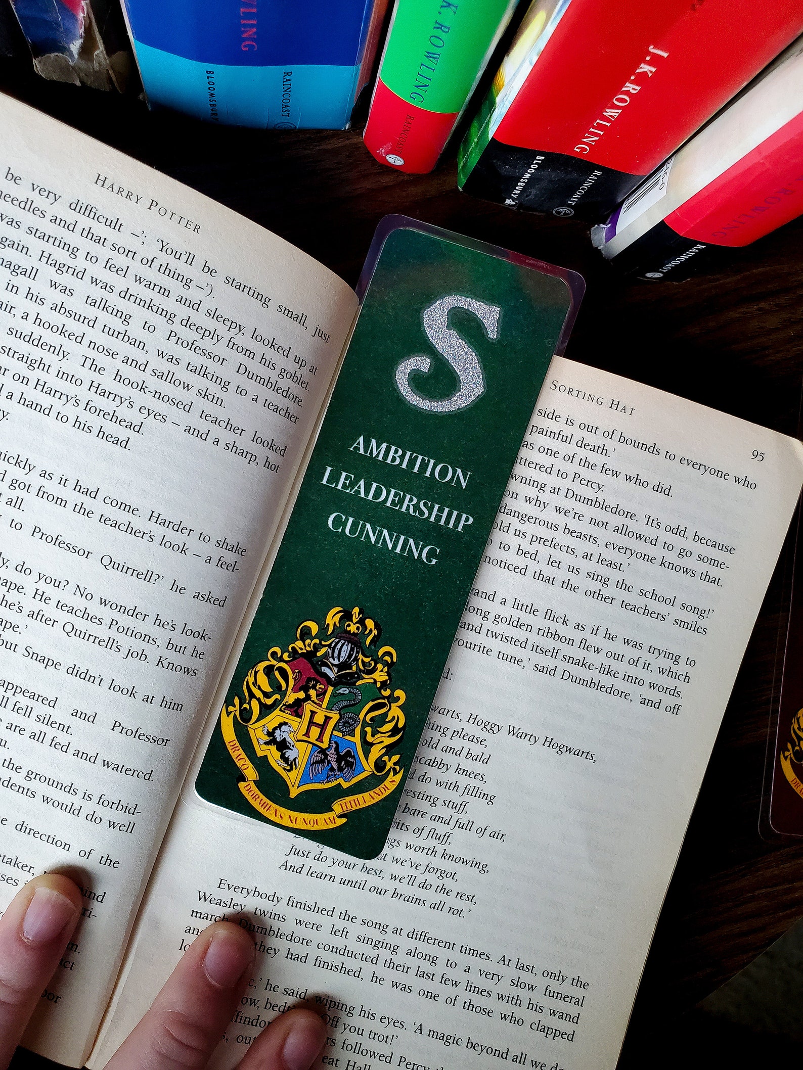 Hogwarts House Bookmark Harry Potter | Etsy
