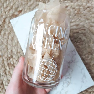 Dancing Queen Iced Coffee Glass
