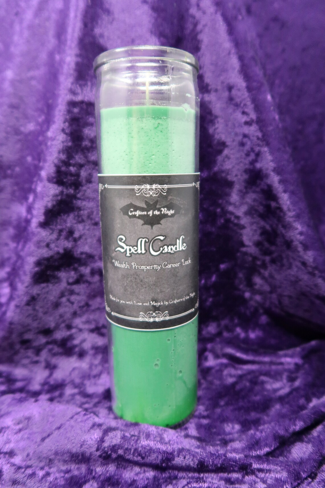 Wealth Prosperity Luck Spell Candle Etsy