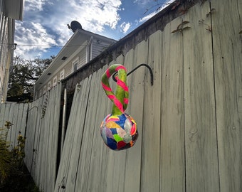 Hand Painted Gourd New Orleans Birdhouse