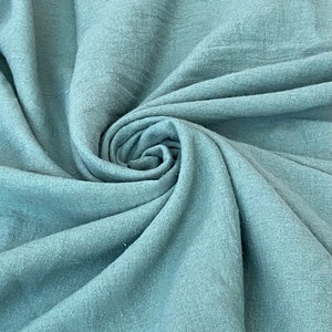 Calypso Green Muslin Crinkle Gauze Fabric Green Cotton Gauze - Etsy