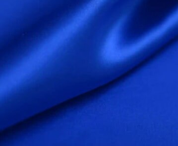 Royal Blue Satin Fabric, Silky Satin Fabric Blue, Bridal Satin