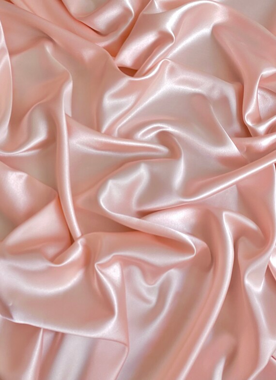 Sachet Pink Charmeuse Pure Silk Fabric for Fashion Apparel