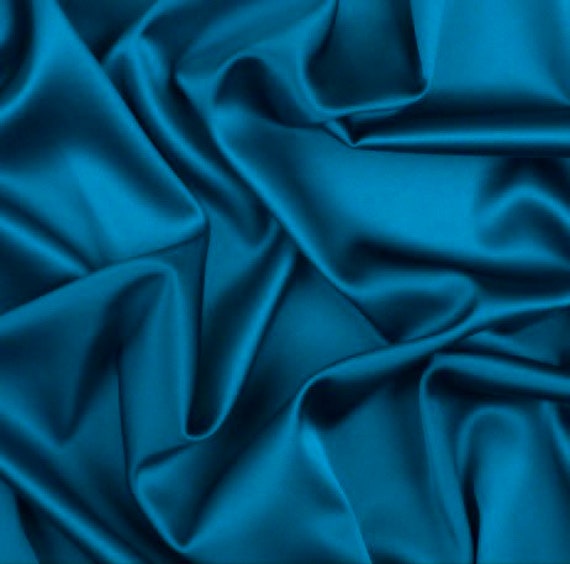 Teal Blue Silky Stretch Charmeuse Satin, Teal Bridal Soft Silky Fabric, Teal  Stretch Satin, Teal Blue Stretch Silk for Dress, Drapes -  Canada