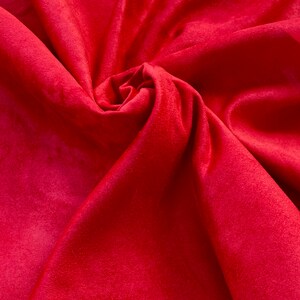 Red Ultra Suede Fabric 
